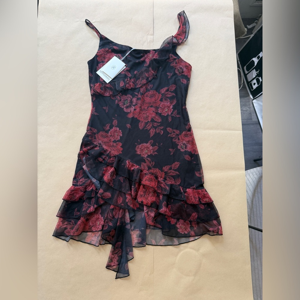 Floral Ruffle Dress - Picture 3 of 4